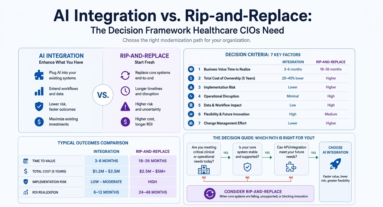 AI Integration vs Rip-and-Replace